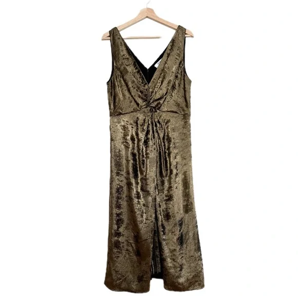 slim fit dress slacks ASOS DESIGN twist front bias satin maxi dress with gold hardware in ol   VinNews Recommendations